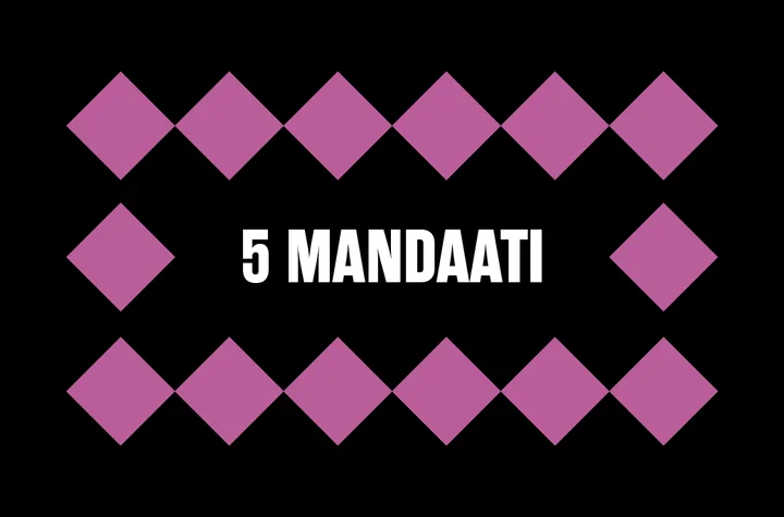 Mandaadikaart: 5 mandaati
